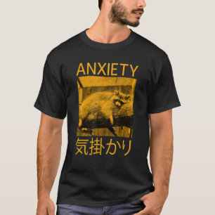 Camiseta Texto do Japão sobre Ansiedade Japonesa