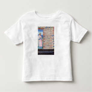 Camiseta Texto do Magnificat com um retrato de