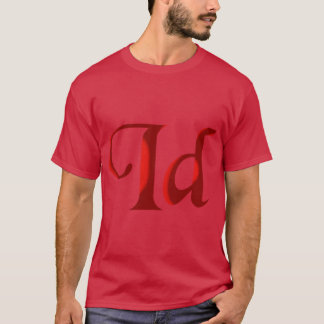 Camiseta Texto do Monograma Inicial de Idaho ID