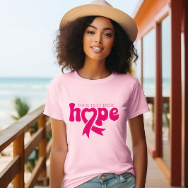 Camiseta Texto do Nome Personalizado da Fita de Consciência