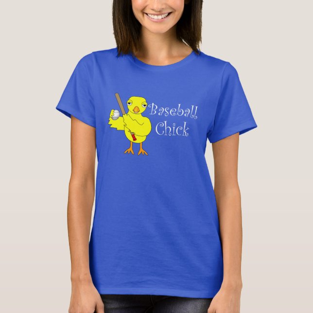 Camiseta Texto do Pintinho Baseball (Frente)