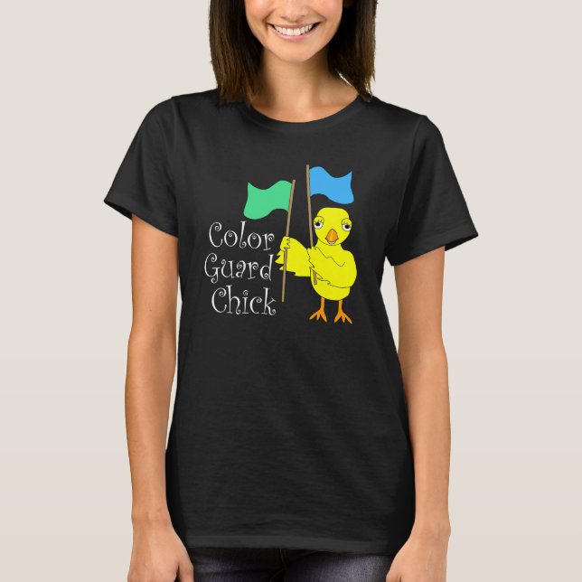 Camiseta Texto do Pintinho da Guarda de cores (Frente)