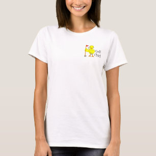 Camiseta Texto do Pintinho de Golfe