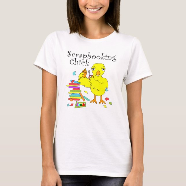 Camiseta Texto do Pintinho de Reboque (Frente)