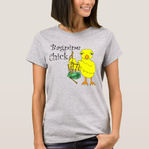 Camiseta Texto do Pintinho do Bagpipe