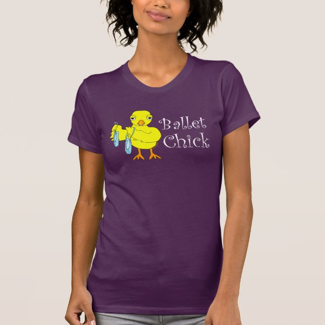 Camiseta Texto do Pintinho do balé (Frente)
