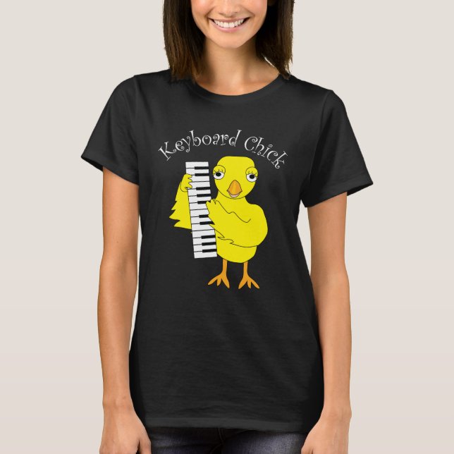 Camiseta Texto do Pintinho do teclado (Frente)