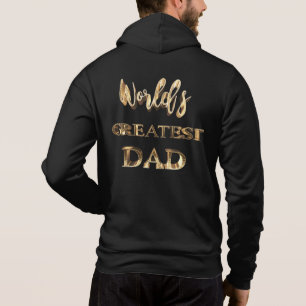 Camiseta Texto Dourado Elegante do Maior Pai do Mundo