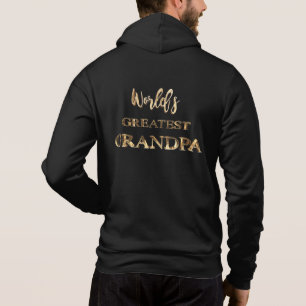 Camiseta Texto Dourado Elegante do Vovô do Mundo