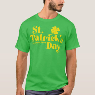 Camiseta Texto Dourado no Esquadrão Shenanigans do Dia de S