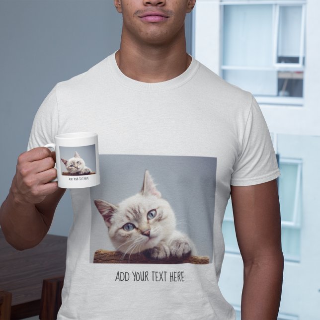 Camiseta Texto e Foto de Pet Personalizadas (Criador carregado)