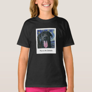 Camiseta Texto e Foto Personalizadas do Pet Preto Engraçado