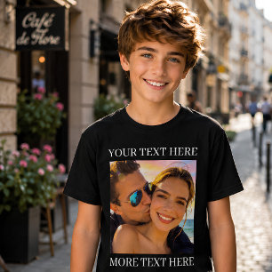 Camiseta Texto e Foto Personalizados