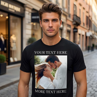 Camiseta Texto e Foto Personalizados
