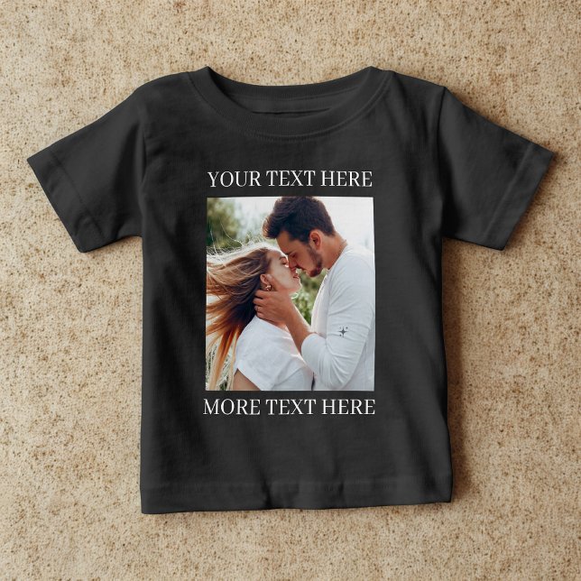 Camiseta Texto e Foto Personalizados (Criador carregado)