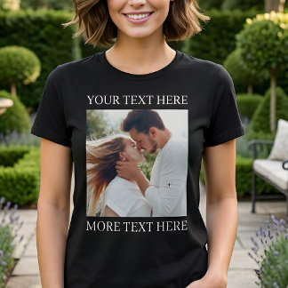 Camiseta Texto e Foto Personalizados