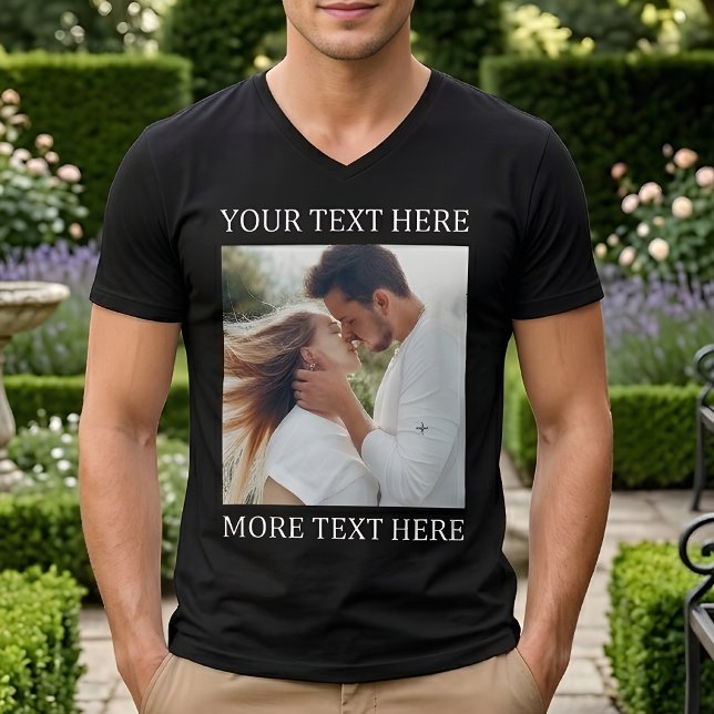 Camiseta Texto e Foto Personalizados (Criador carregado)