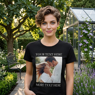 Camiseta Texto e Foto Personalizados