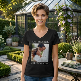 Camiseta Texto e Foto Personalizados