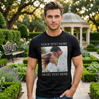 Camiseta Texto e Foto Personalizados
