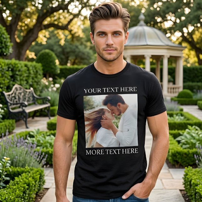 Camiseta Texto e Foto Personalizados (Criador carregado)