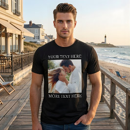 Camiseta Texto e Foto Personalizados