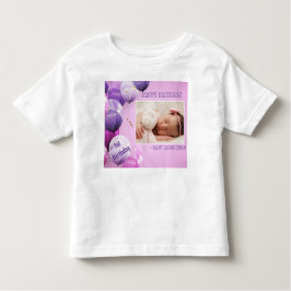 Camiseta Texto e Imagem do Toddler Fine Jersey Personalizad