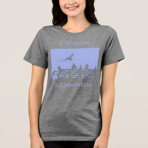 Camiseta Texto Editável Impressão de Arte de Gaivotas Fofas