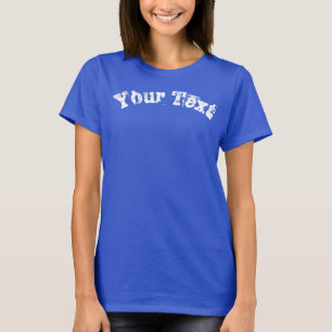 Camiseta Texto Elegante Moderno Sofisticado Distorcido Roya