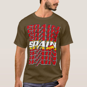 Camiseta Texto em cascata de espanha 3