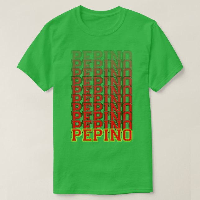 Camiseta Texto em cascata de pepino 1 (Frente do Design)