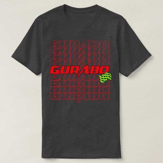 Camiseta Texto em cascata do Gurabo (Frente do Design)