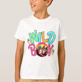 Camiseta Texto em Letras Coloridas Estilizadas