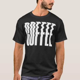 Camiseta Texto em negrito com onda de café