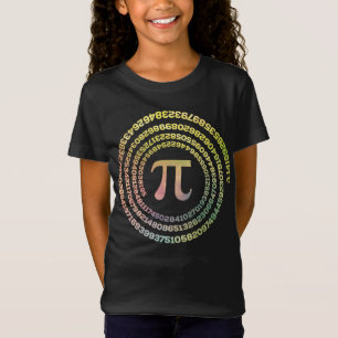 Camiseta Texto Espiral Feliz Pi Day Engraçado Escola Matemá