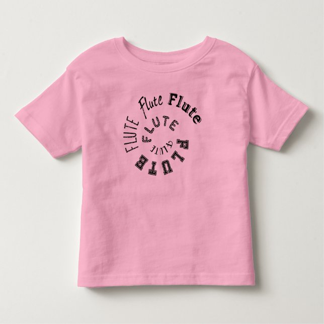 Camiseta Texto Espiral Fluto (Frente)