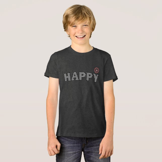 Camiseta Texto feliz (Frente Completa)