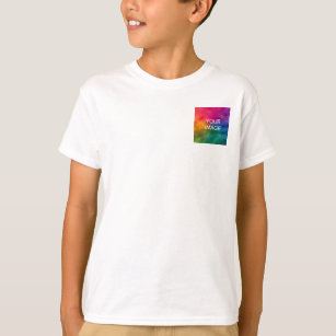 Camiseta Texto Fotográfico adicionado personalizado Criança