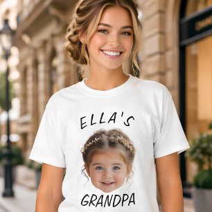 Camiseta Texto Fotográfico personalizado do rosto do bebê A