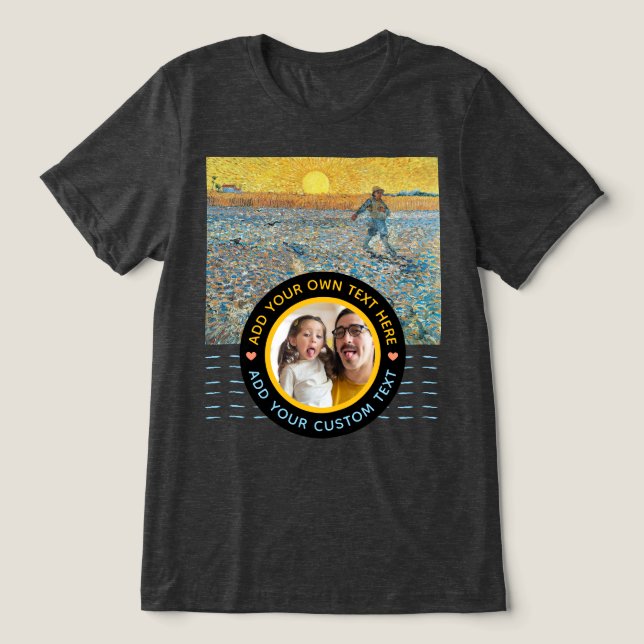 Camiseta Texto Fotográfico personalizado - Feriado de Natal (Design frontal)