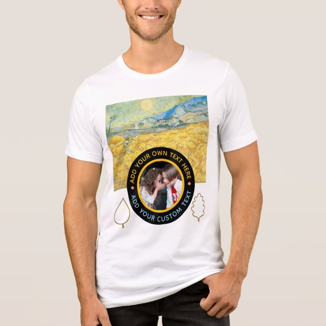 Camiseta Texto Fotográfico personalizado - Feriado de Natal (Frente)