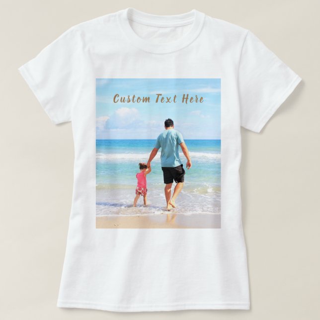 Camiseta Texto Fotográfico personalizado Mostra seu Design  (Frente do Design)