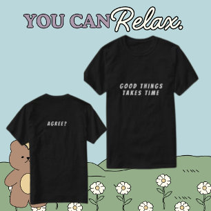 Camiseta Texto frontal e traseiro personalizado masculino