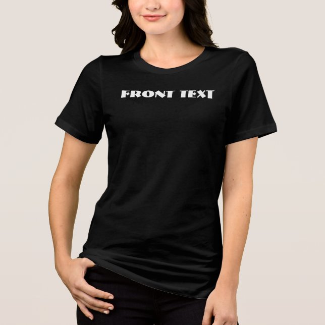 Camiseta Texto FRONTAL n TRASEIRO totalmente personalizável (Frente)