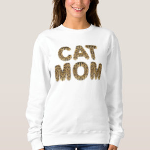 Camiseta Texto furado de gato-camisa-mãe