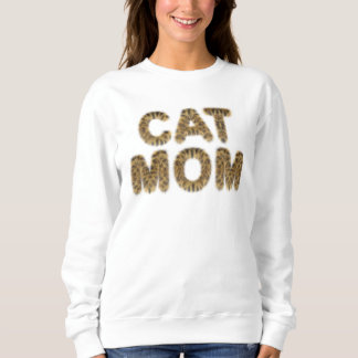 Camiseta Texto furado de gato-camisa-mãe