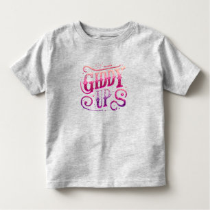 Camiseta Texto Giddy Up