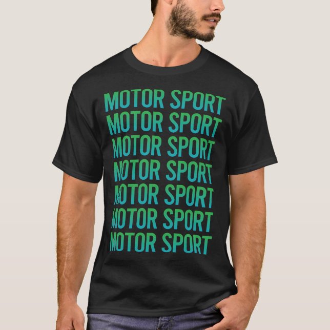 Camiseta Texto Gradiente Esportes Motorizados (Frente)