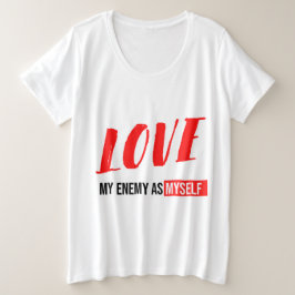 Camiseta Texto gráfico de tipografia branca e preta moderna