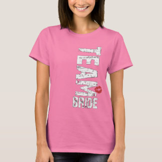 Camiseta Texto Grande Grunge do Team Bride